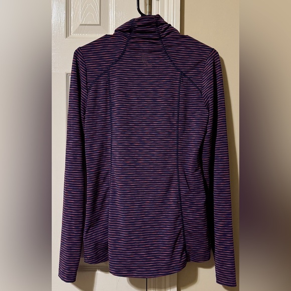 š„3 for$50š„LolĆ« | ZipUp Athletic Jacket UPF 50+ Navy/Striped | Small | EUC - Picture 2 of 5